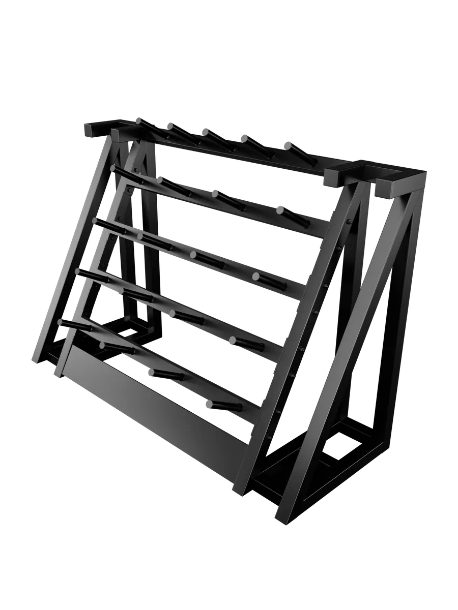 Стойка для хранения штанг для аэробики (бодипампов) BRONZE GYM 190х55х128,на 20 шт. - изображение 1